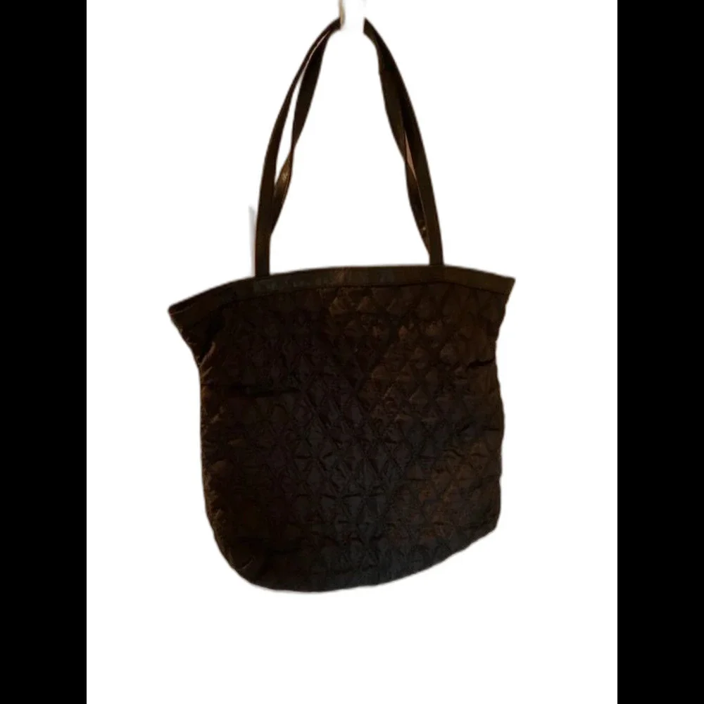 Victoria’s Secret Black Quilted Tote Bag purse